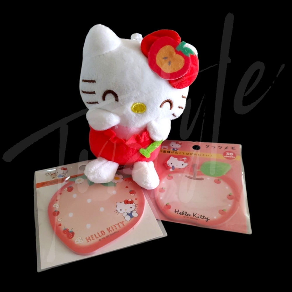 Hello Kitty Bag Charm & Sticky Notes